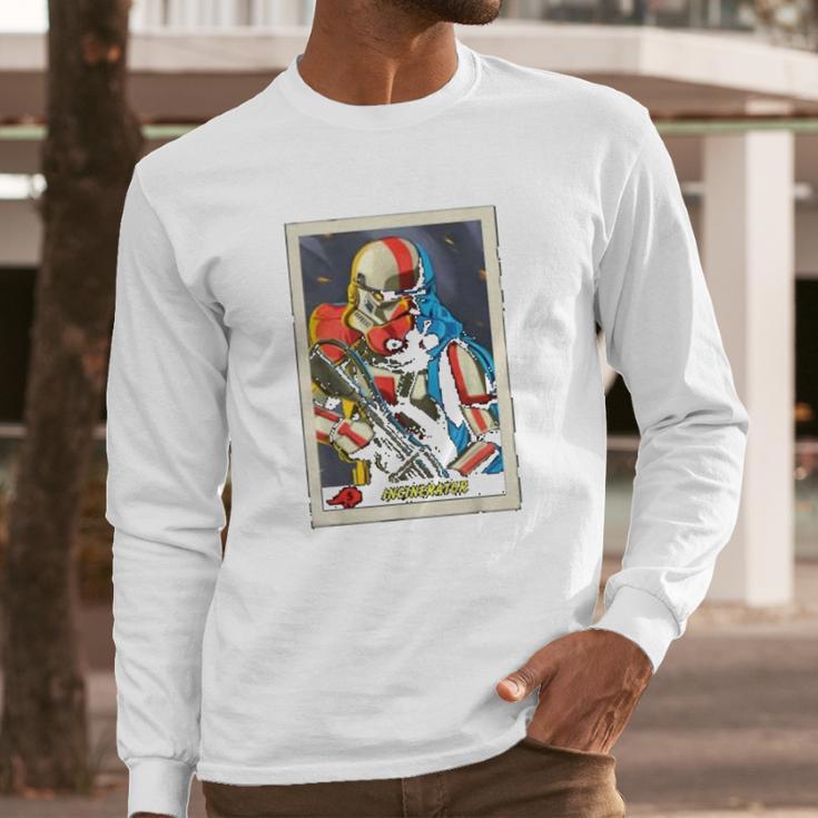 The Mandalorian Incinerator Stormtrooper Card Long Sleeve T-Shirt Gifts for Him