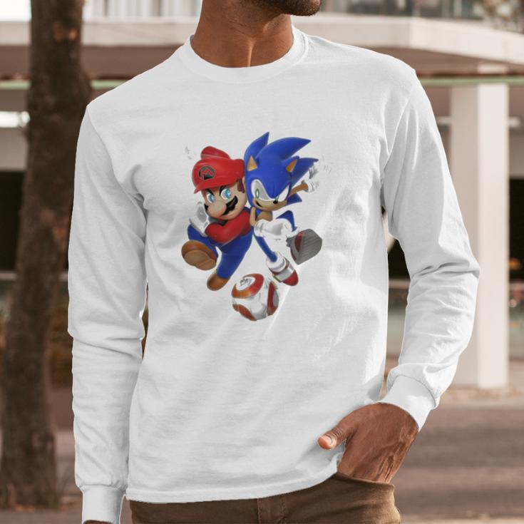 Mario And Sonic Rio Long Sleeve T-Shirt Gifts for Him