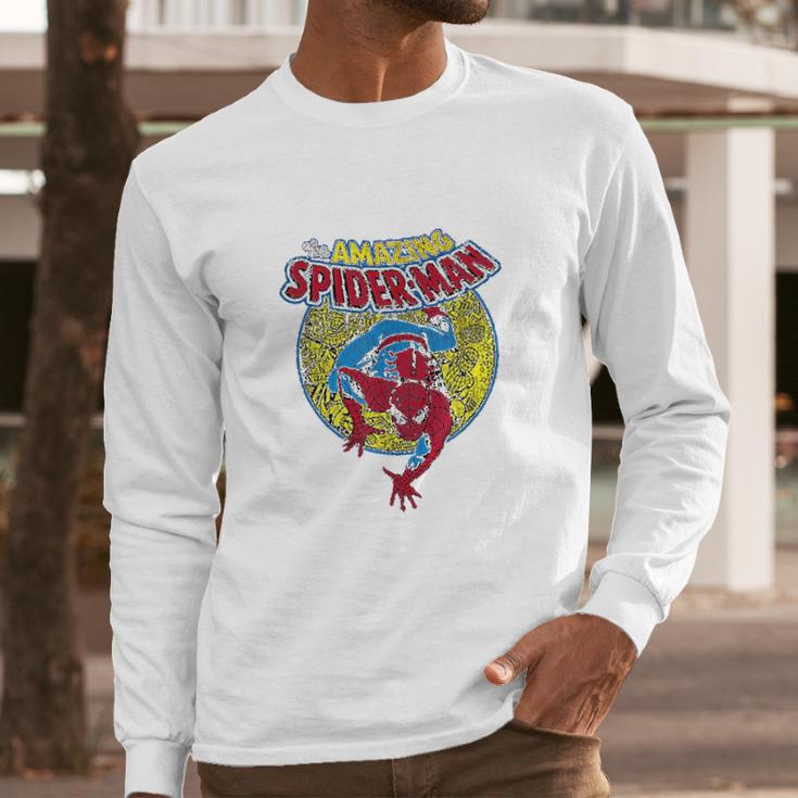 Marvel Amazing Spider-Man Vintage Comic Graphic Long Sleeve T-Shirt Gifts for Him