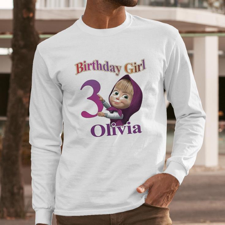 Masha And Bear Birthday Masha And Bear Family Birthday Masha Birthday Masha Party Masha And Bear Party Long Sleeve T-Shirt Gifts for Him