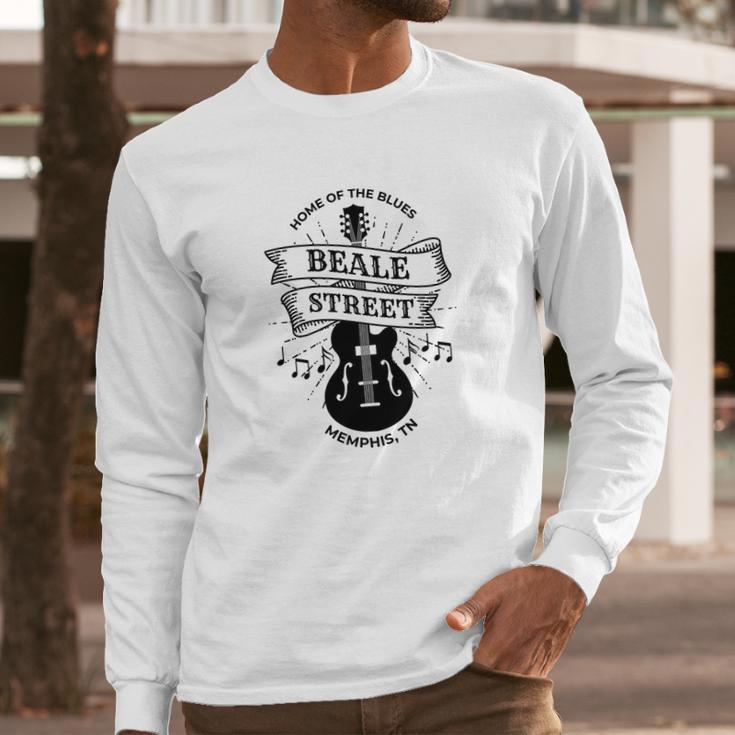 Memphis Beale Street Tn Blues Music Gift Long Sleeve T-Shirt Gifts for Him