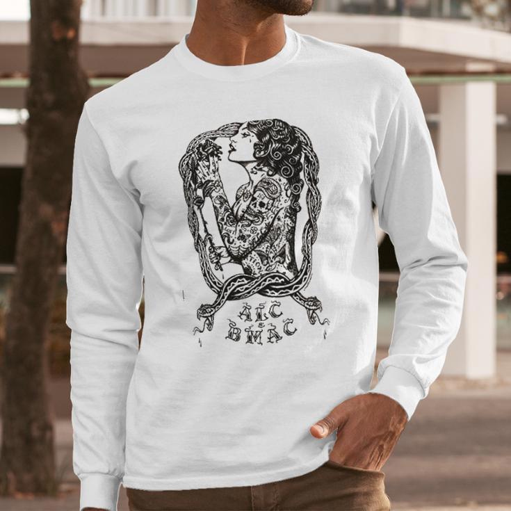 Mens Eve By Jarad Bryant Garden Of Eden Woman Tattoo Long Sleeve T-Shirt Gifts for Him