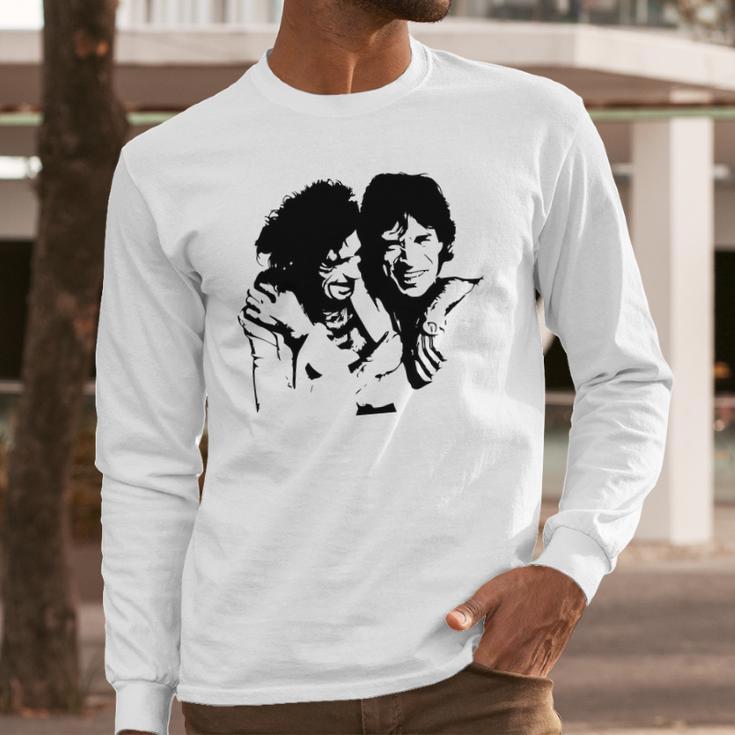 Mick Jagger And Keith Richards Long Sleeve T-Shirt Gifts for Him