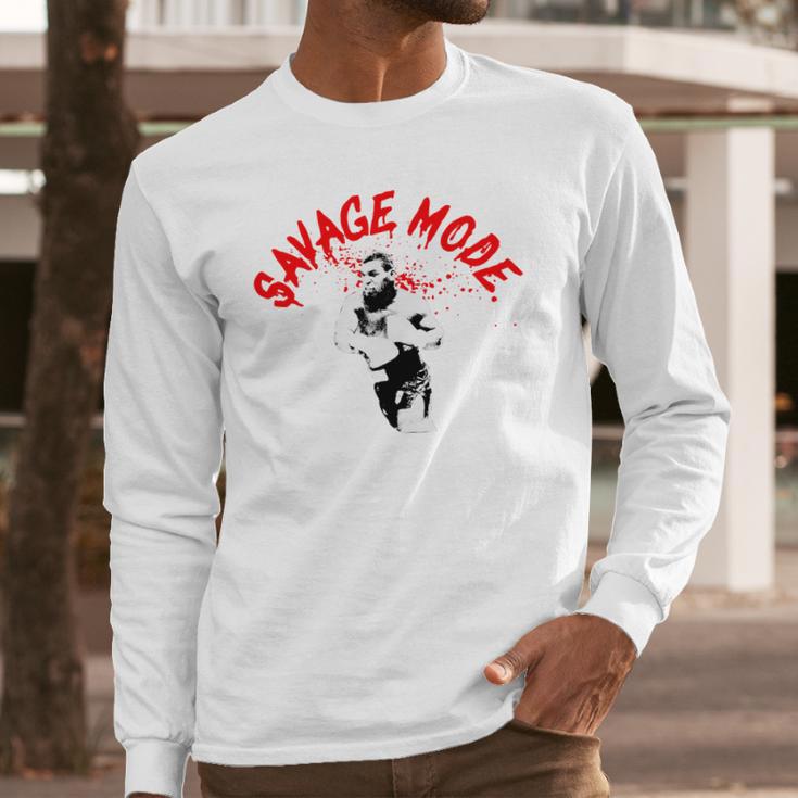 Mike Tyson Savage Mode Shirt Long Sleeve T-Shirt Gifts for Him