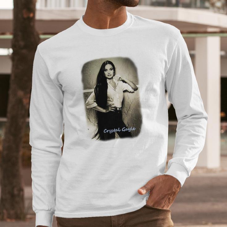 Milarois Crystal Gayle Beautiful Long Sleeve T-Shirt Gifts for Him