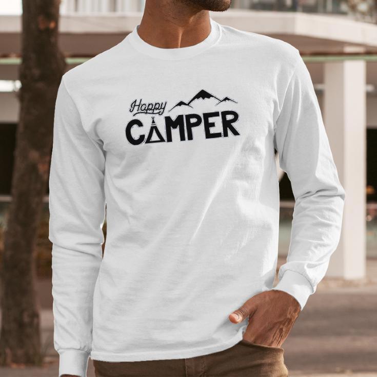 Mirage Pet Products Happy Camper Screen Print Dog Long Sleeve T-Shirt Gifts for Him