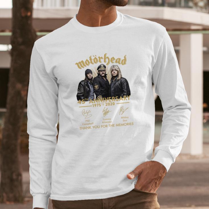 Motorhead 45Th Anniversary 1975-2020 Signatures Shirt Long Sleeve T-Shirt Gifts for Him