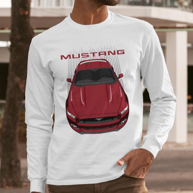 Mustang S550 Gt Ruby Red Long Sleeve T-Shirt Gifts for Him