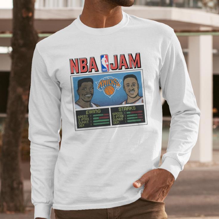 Nba-Jam-New-York-Knicks---Royal-Blue-Xl Long Sleeve T-Shirt Gifts for Him