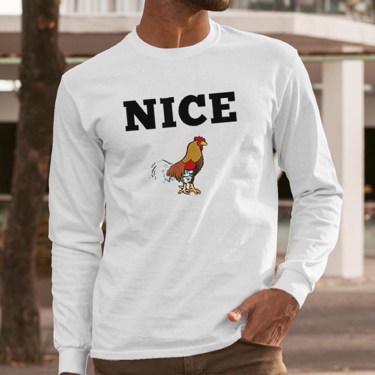 Nice Cock Funny Rude Joke Valentines Day Gift For Him Kinky Long Sleeve T-Shirt Gifts for Him