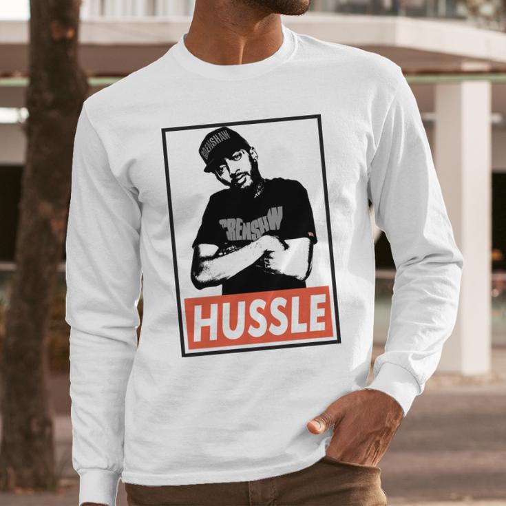 Nipsey Hussle Obey Long Sleeve T-Shirt Gifts for Him