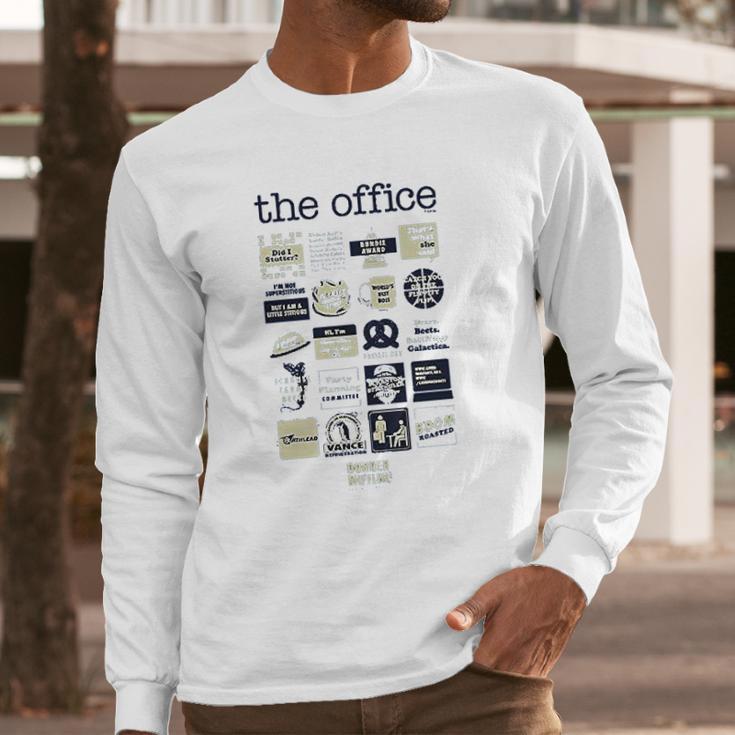 The Office Quote Mashup Long Sleeve T-Shirt Gifts for Him