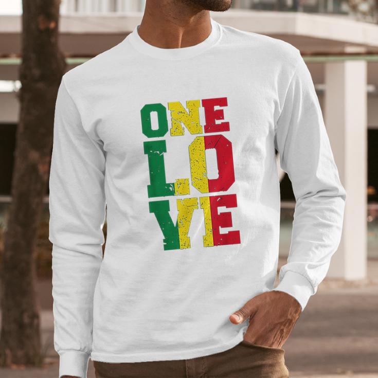 One Love Rasta Reggae Gift Long Sleeve T-Shirt Gifts for Him