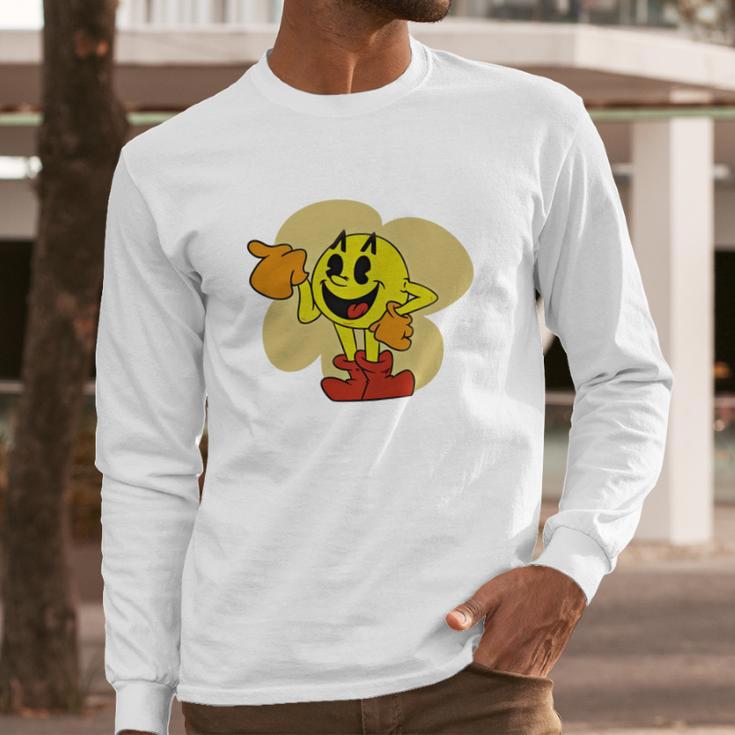 Pac Man T-Shirt Long Sleeve T-Shirt Gifts for Him