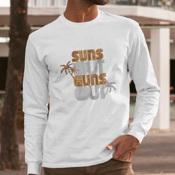 Palm Trees Suns Out Long Sleeve T-Shirt Gifts for Him