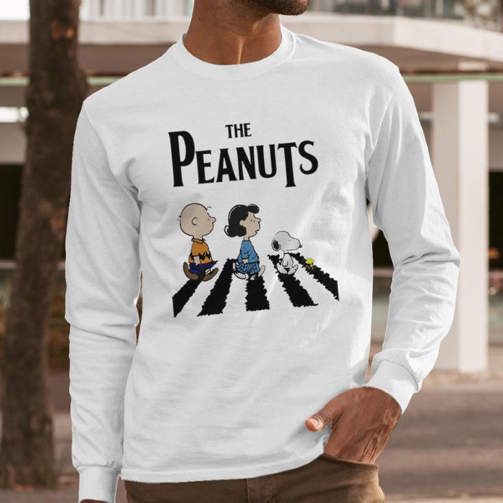 Peanuts Beatles Tshirt Long Sleeve T-Shirt Gifts for Him