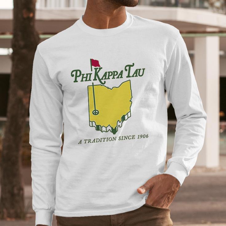 Phi Kappa Tau Fraternity Golf Comfort Colors Long Sleeve T-Shirt Gifts for Him