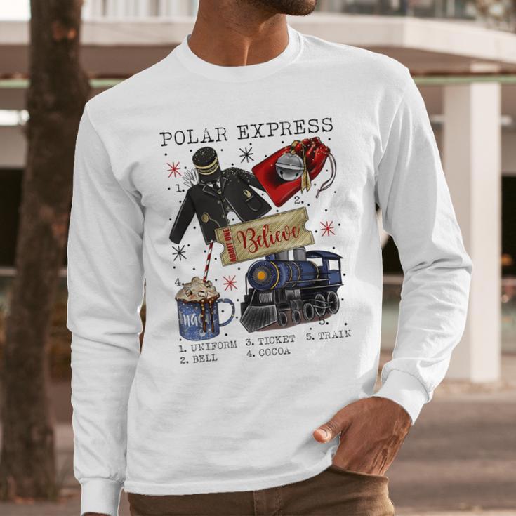 Polar Express Believe Long Sleeve T-Shirt Gifts for Him