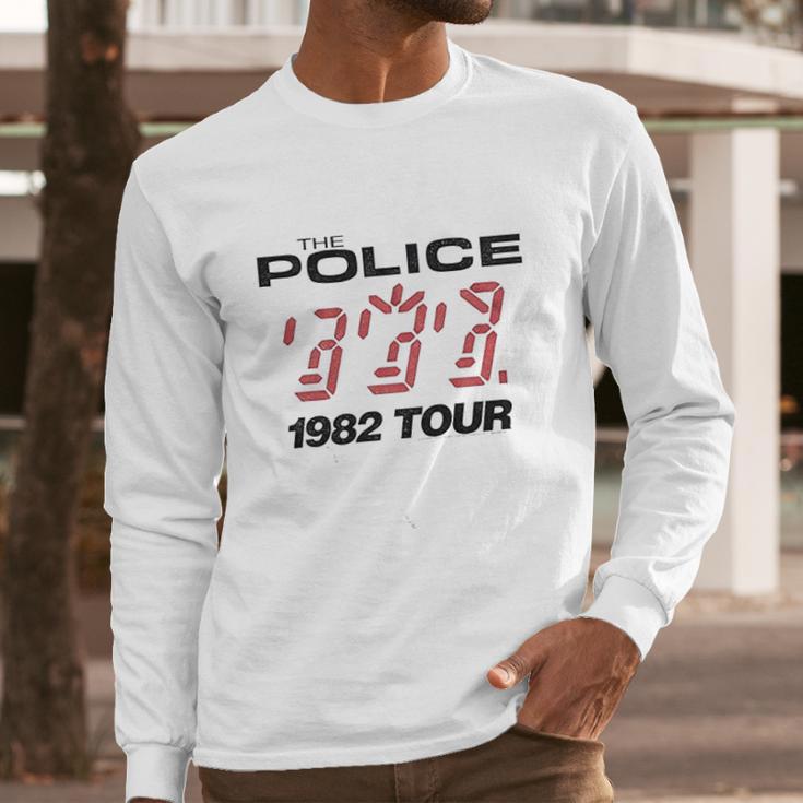 The Police British Rock Band 1982 Tour Long Sleeve T-Shirt Gifts for Him