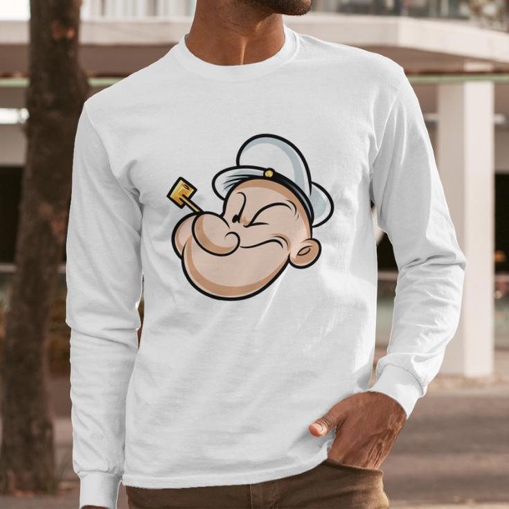 Popeye Head Long Sleeve T-Shirt Gifts for Him