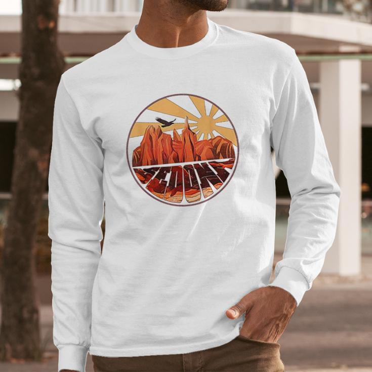 Retro Vintage Sedona Arizona Long Sleeve T-Shirt Gifts for Him