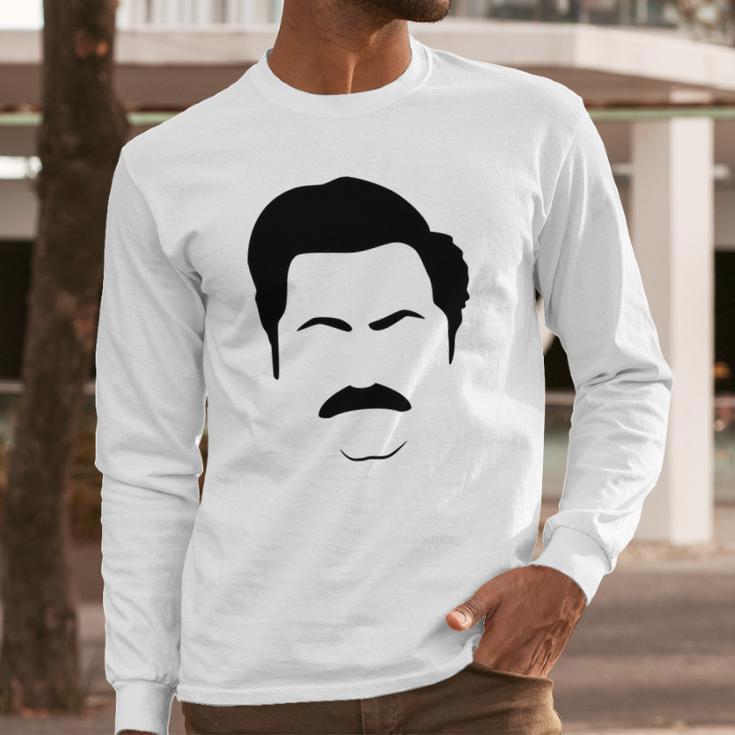 Ron Swanson Long Sleeve T-Shirt Gifts for Him