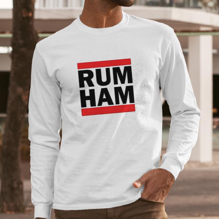 Rum Ham Funny Logo Parody Long Sleeve T-Shirt Gifts for Him