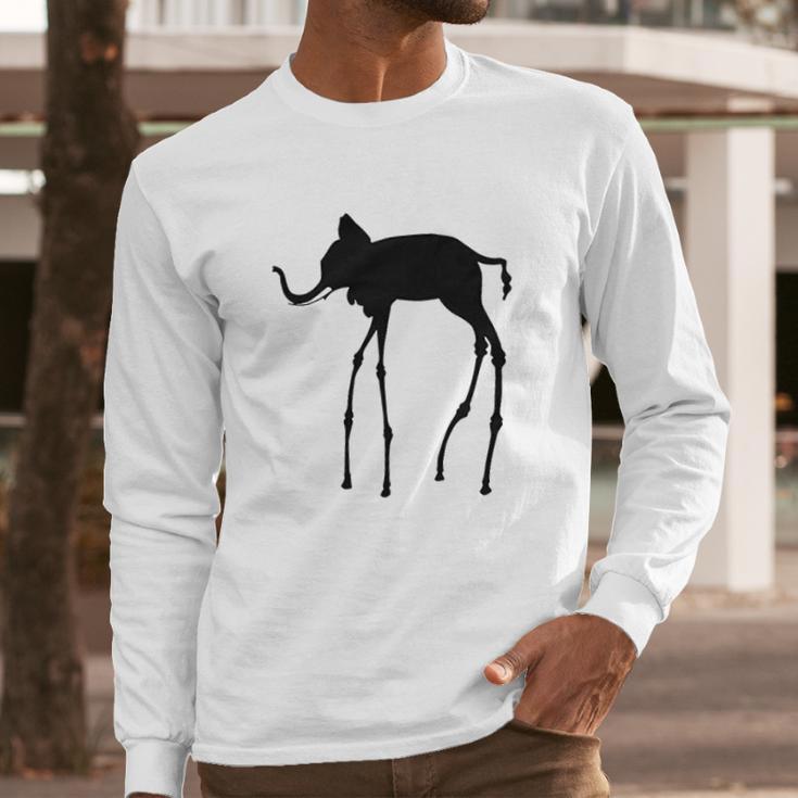 Salvador Dali The Elephant Long Sleeve T-Shirt Gifts for Him