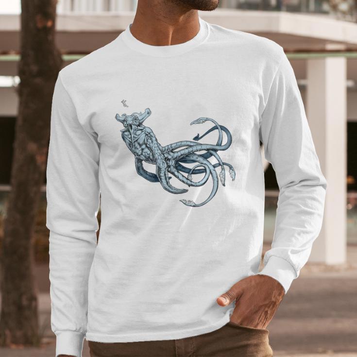 Sea Emperor Transparent Subnautica Underwater Fish Long Sleeve T-Shirt Gifts for Him