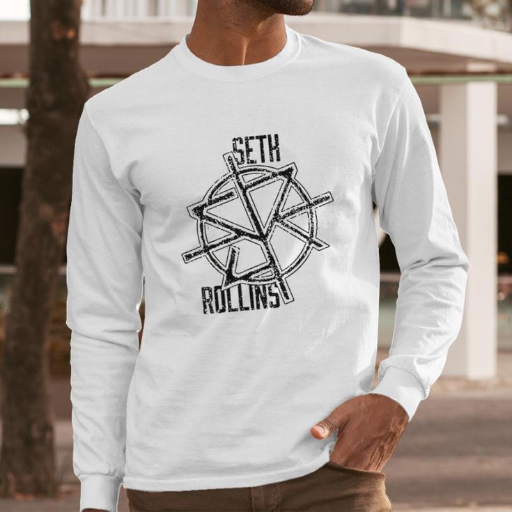 Seth Rollins Target Graphic Long Sleeve T-Shirt Gifts for Him