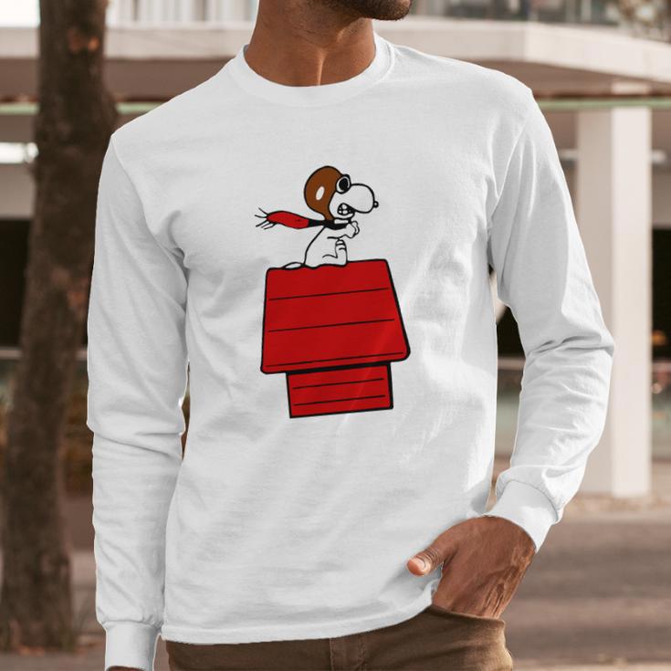 Snoopy Flying Ace Long Sleeve T-Shirt Gifts for Him