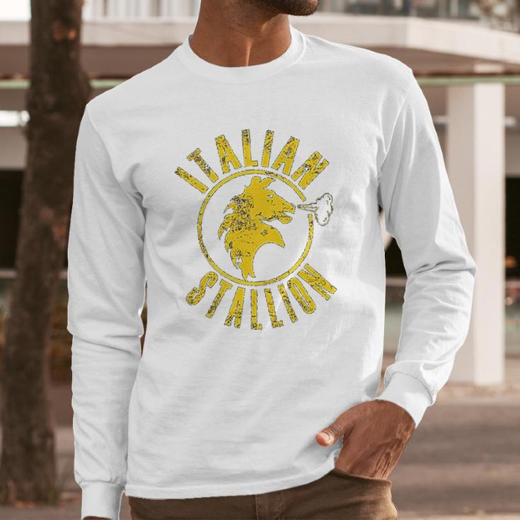 Stallion Italian Long Sleeve T-Shirt Gifts for Him