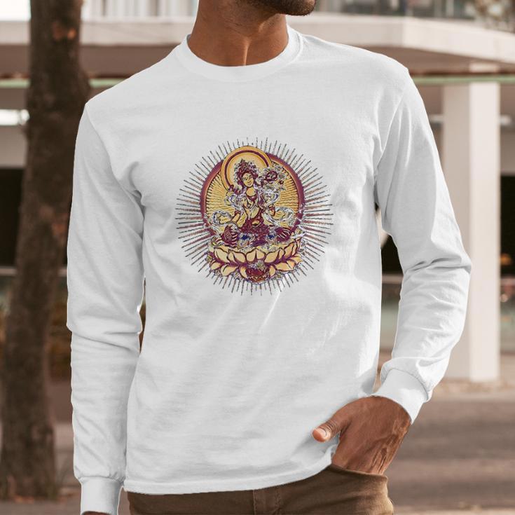 Tara Tibet Buddhismus Lotus Long Sleeve T-Shirt Gifts for Him