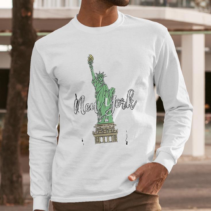 Tourist Statue Of Liberty Iconic New York Long Sleeve T-Shirt Gifts for Him