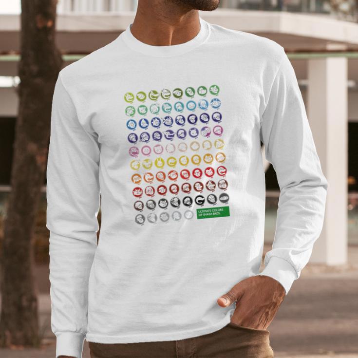 Ultimate Colors Of Smash Bros Long Sleeve T-Shirt Gifts for Him