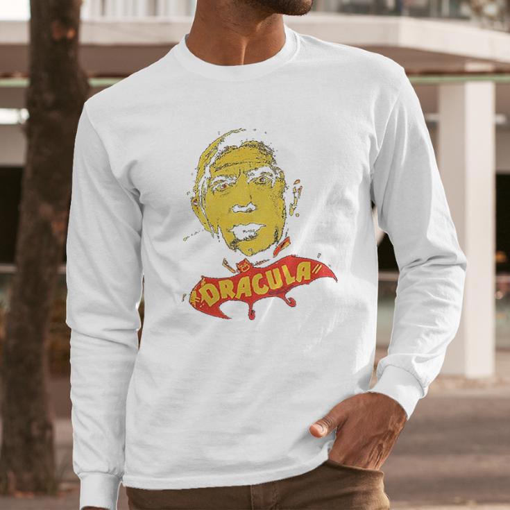 Universal Monsters Dracula Bela Lugosi Yellow Face Long Sleeve T-Shirt Gifts for Him