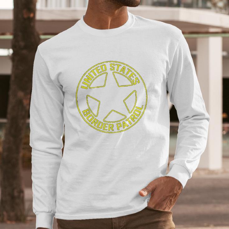 Usa Border Patrol Costume Immigration Customs Enforcement Long Sleeve T-Shirt Gifts for Him