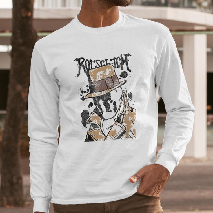 Watchmen Rorschach Splatter Long Sleeve T-Shirt Gifts for Him