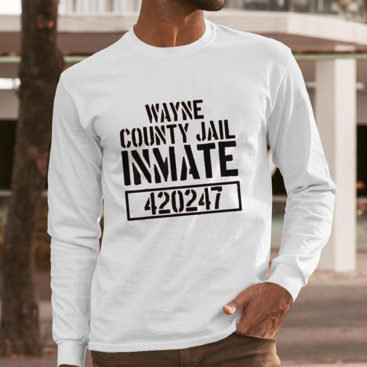 Wayne County Jail Inmate Prison Halloween Costume Long Sleeve T-Shirt Gifts for Him