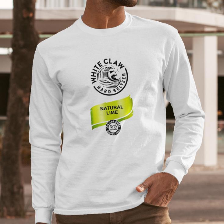 White Claw Hard Seltzer Natural Lime Shirt Long Sleeve T-Shirt Gifts for Him