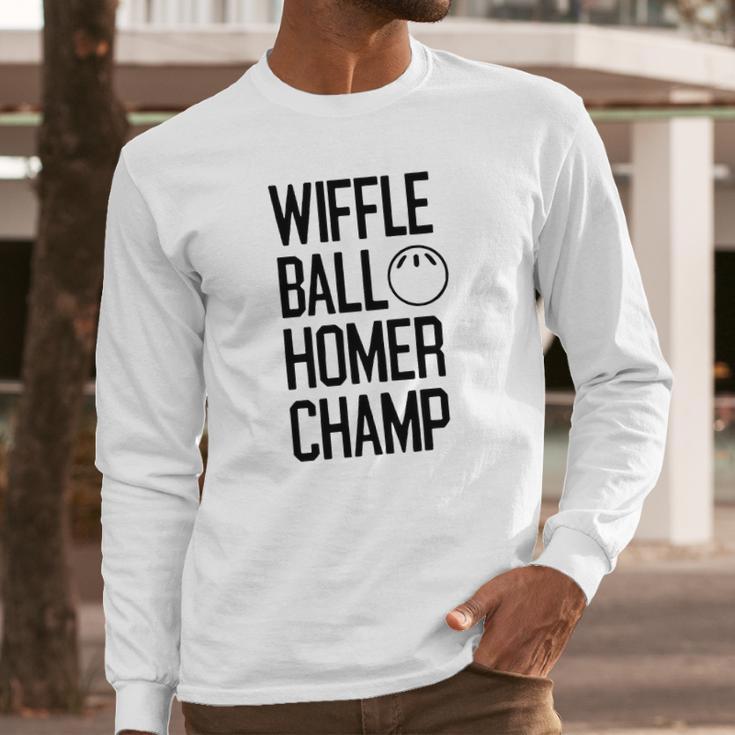 Wiffle Ball Homer Champ Long Sleeve T-Shirt Gifts for Him