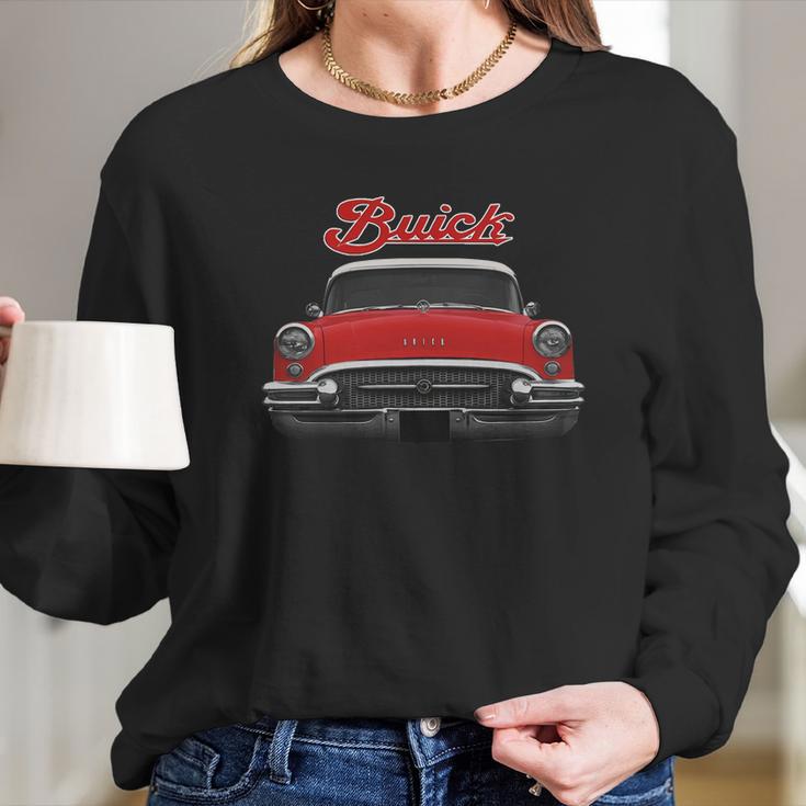 1955 Buick Two Side Red Long Sleeve T-Shirt Gifts for Her