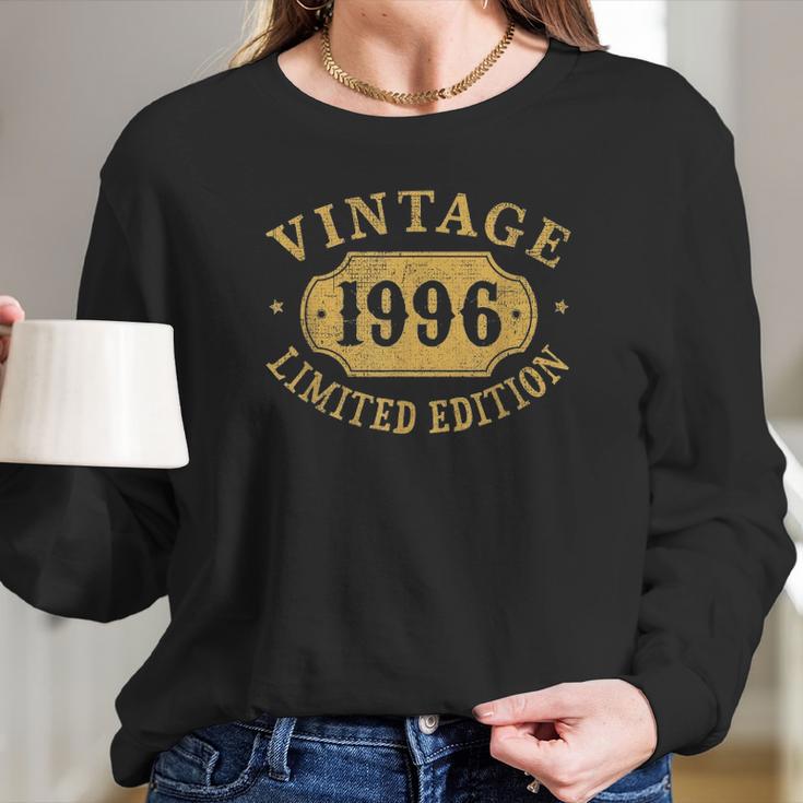 1996 25 Years Old 25Th Limited Birthday Gift Long Sleeve T-Shirt Gifts for Her