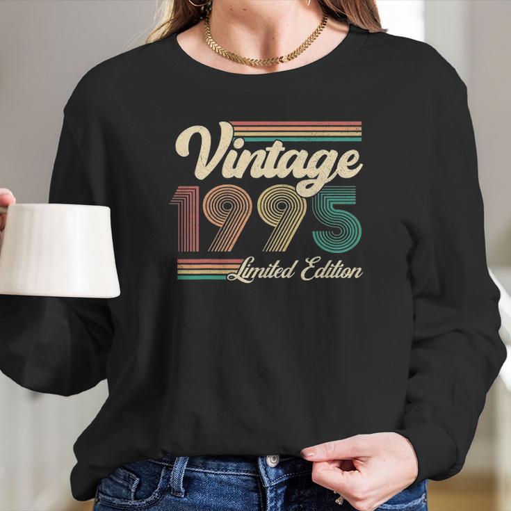 26 Years Old Gifts Born In 1995 Vintage 26Th Birthday Retro Long Sleeve T-Shirt Gifts for Her