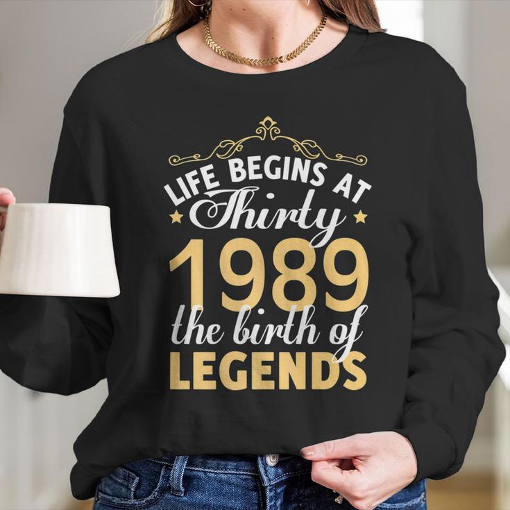 30Th Birthday Gift Vintage 1989 Classic Long Sleeve T-Shirt Gifts for Her