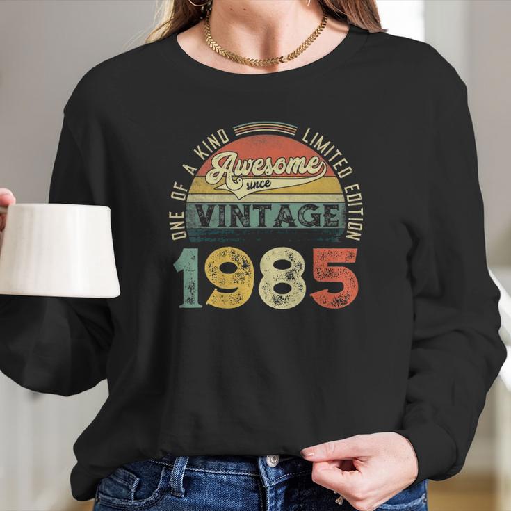 36 Years Old Distressed 1985 Vintage 36Th B-Day Retro Gifts Long Sleeve T-Shirt Gifts for Her