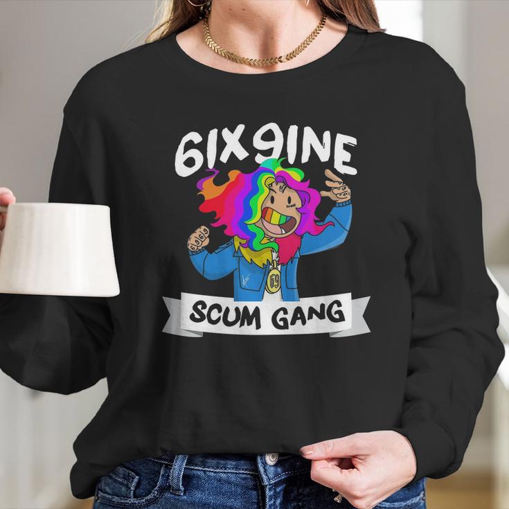 6Ix9ine Cartoon Long Sleeve T-Shirt Gifts for Her