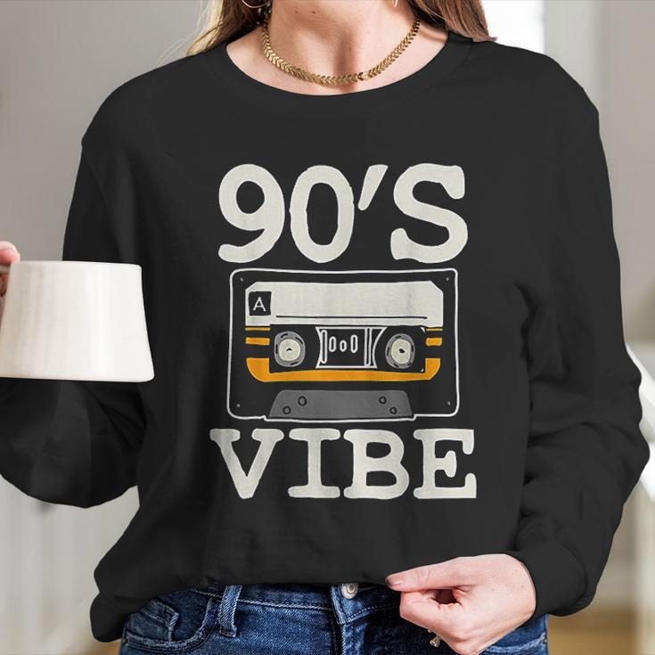 90S Vibe Vintage Cassette Long Sleeve T-Shirt Gifts for Her