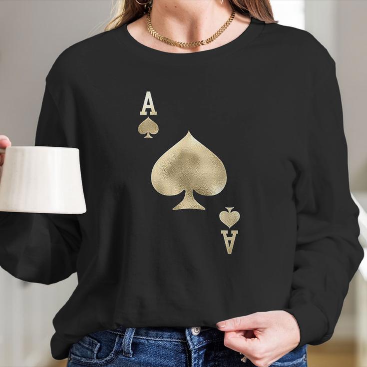 Ace Of Spades Long Sleeve T-Shirt Gifts for Her