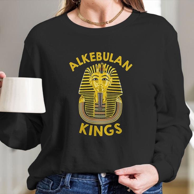 African History Egyptian Kemet Pharaoh Alkebulan King Tut Long Sleeve T-Shirt Gifts for Her